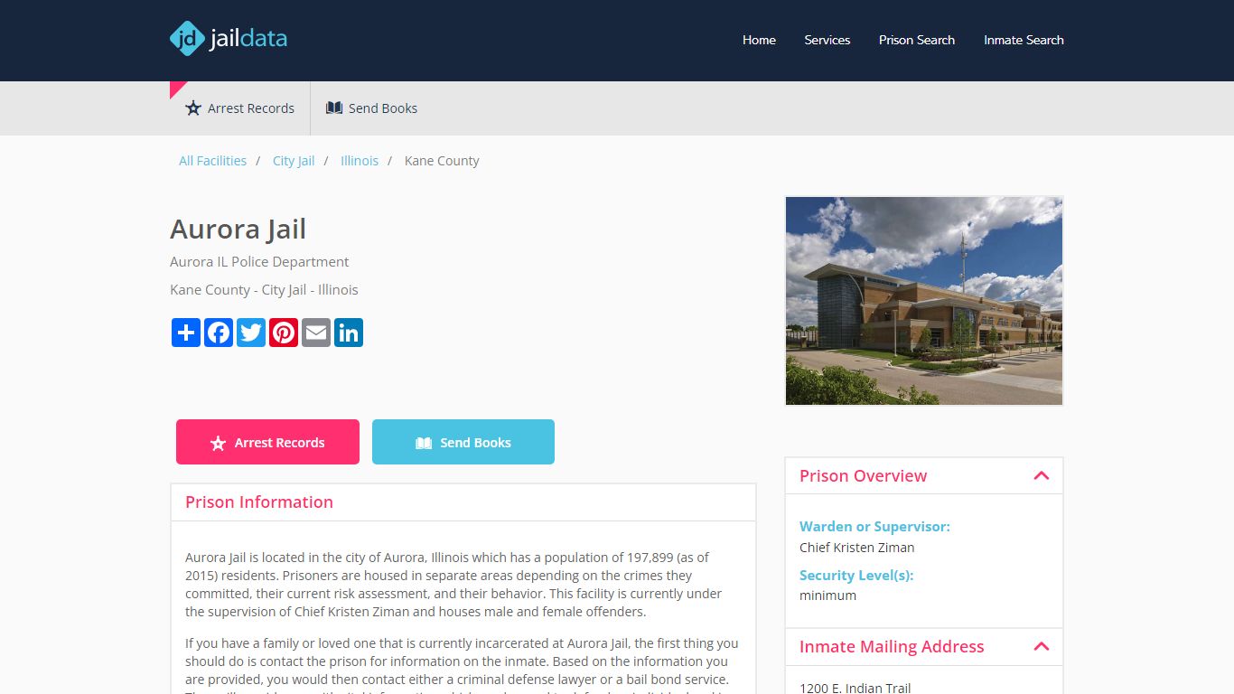 Aurora Jail Inmate Search and Prisoner Info - Aurora, IL - Jaildata.com